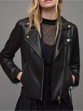 AllSaints Black Leather Jacket